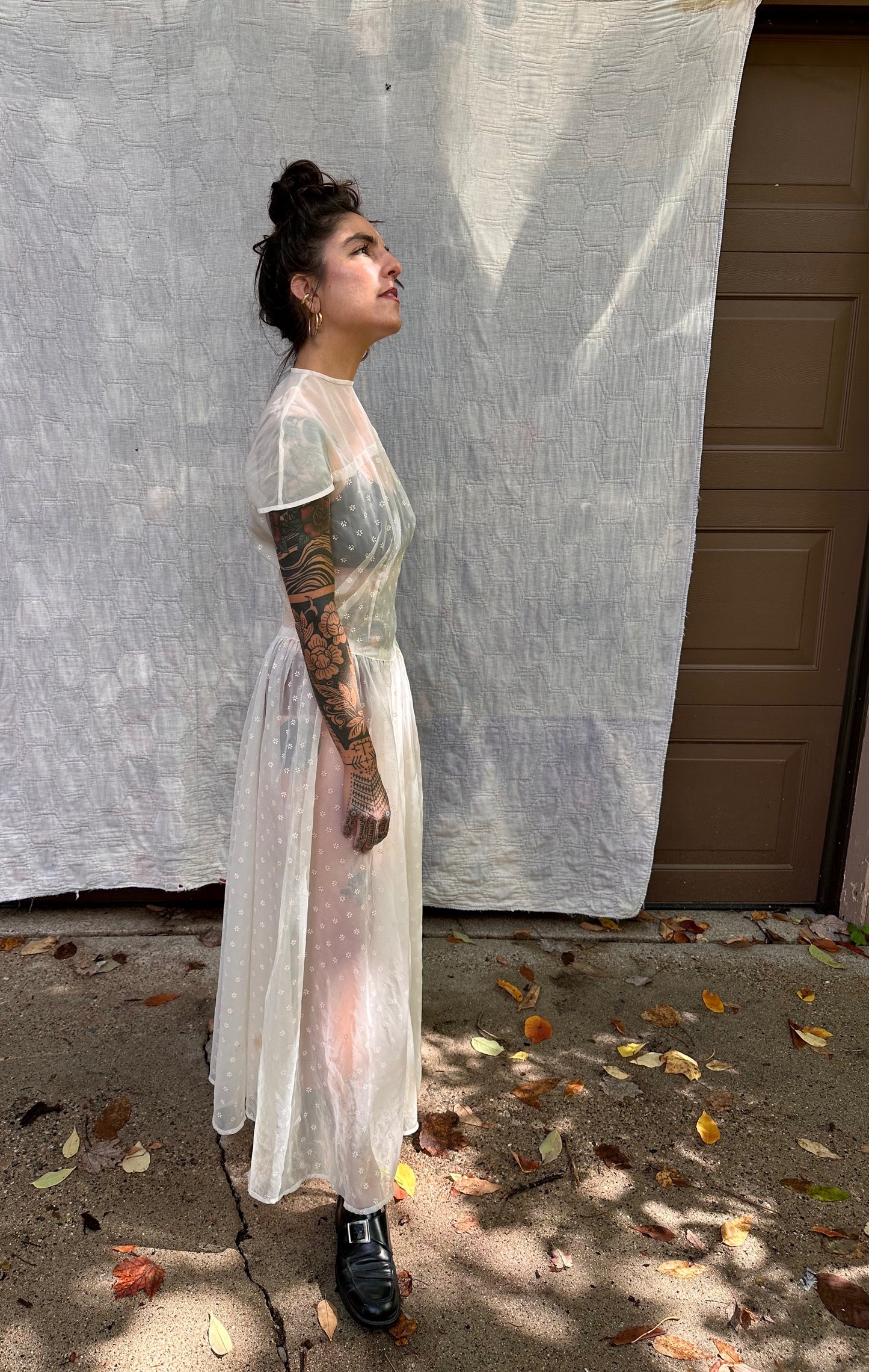 Vintage 1940s Sheer Gown