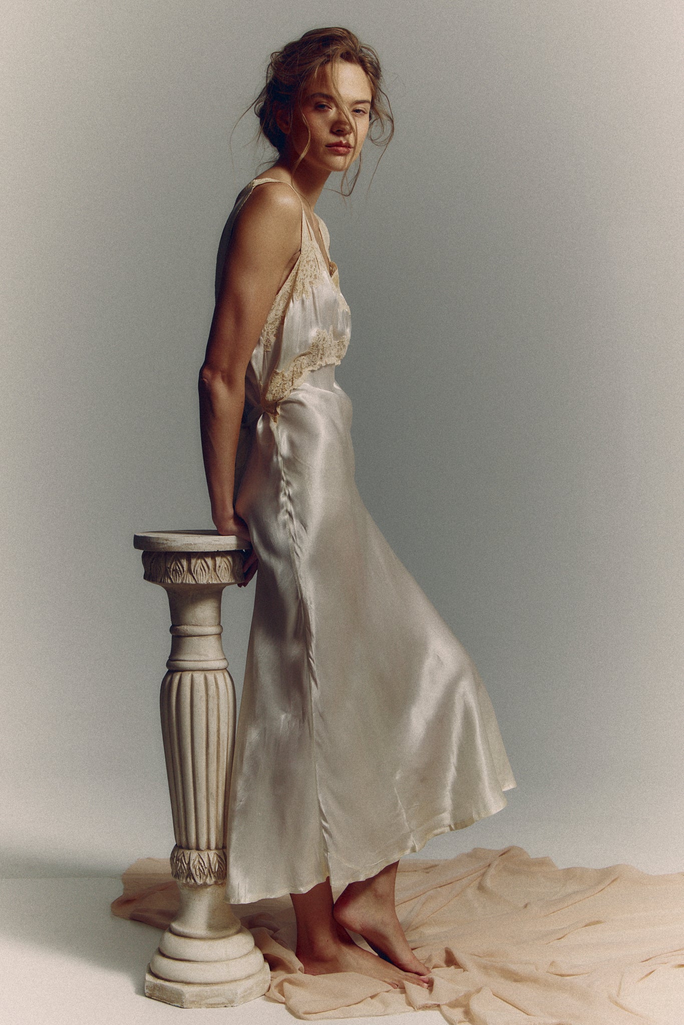 1930s liquid silk gown
