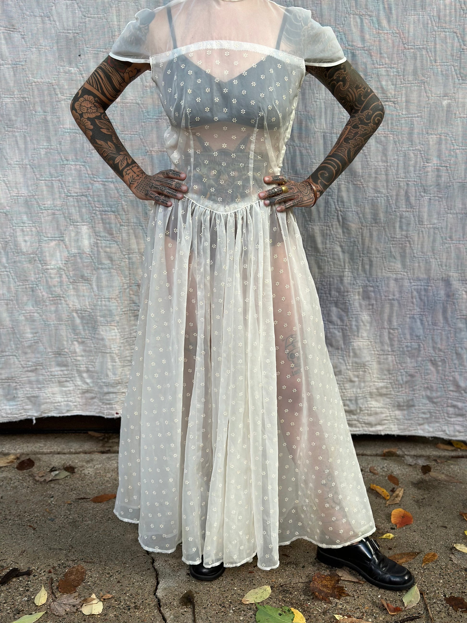Vintage 1940s Sheer Gown Other Spells Vintage 1940s Sheer Gown Other Spells