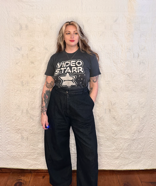 Vintage 1980s paper thin video star t shirt